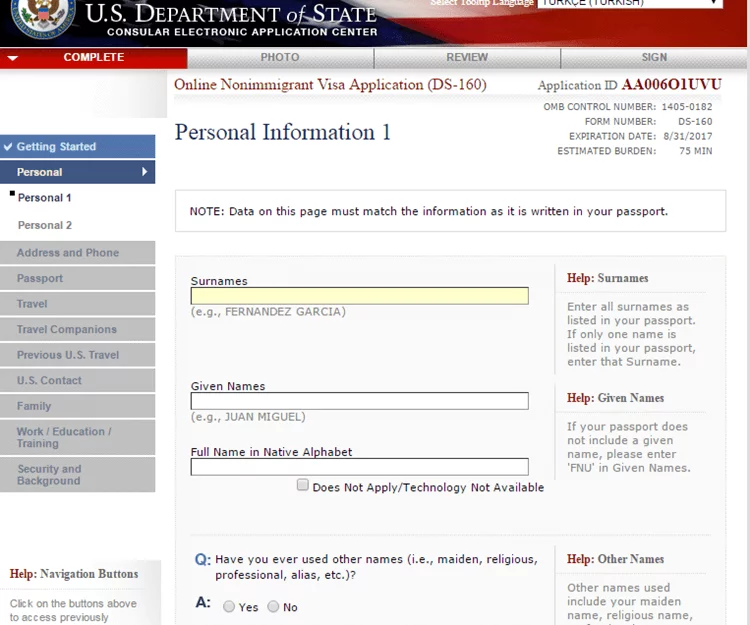 ds 160 formu örneği